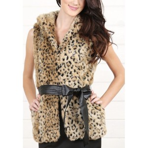 Vest with belt tiger