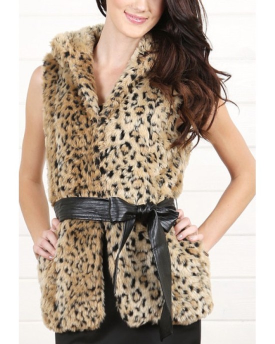 Vest with belt tiger