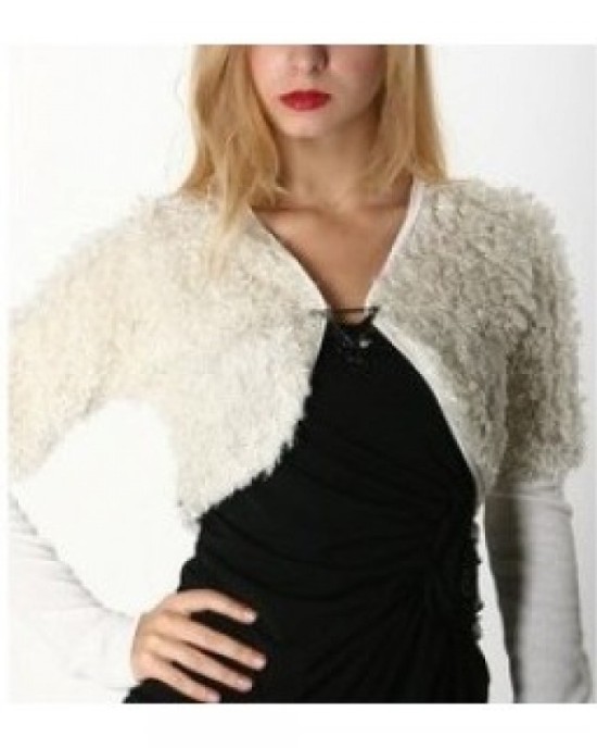 Little bolero with frizzy hair