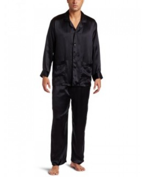 pijamale satin negru