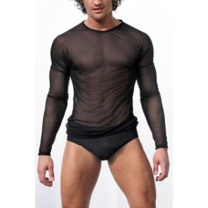 Men's transparent blouse
