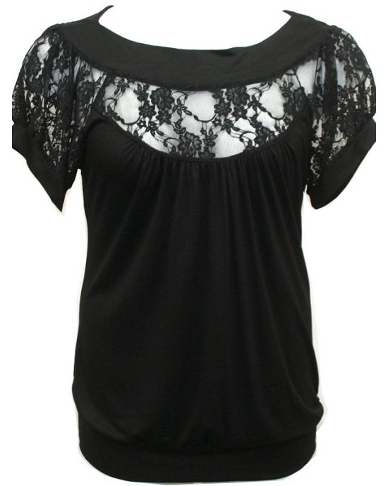 Sweatshirt with lace