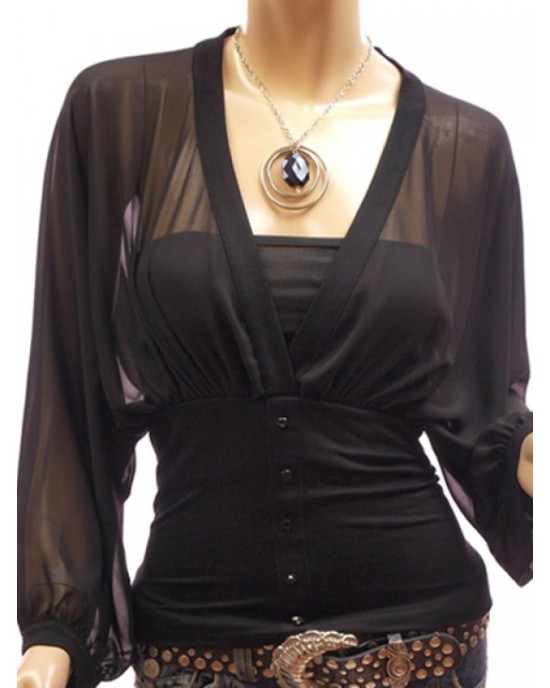 Sweatshirt with tulle