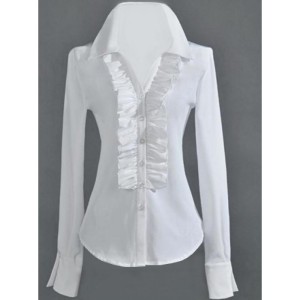 Butik stílusú ing fodros.