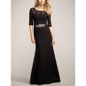 LONG lace dress