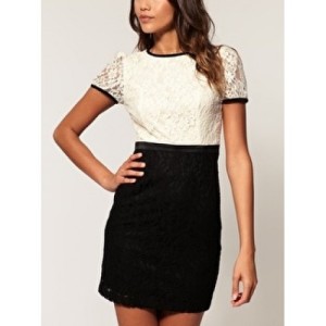 Csipke ruha két színben