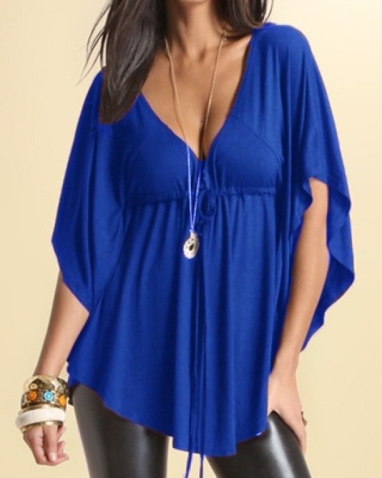 tunic with bat sleeve