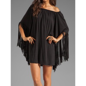 Tunic with fringe