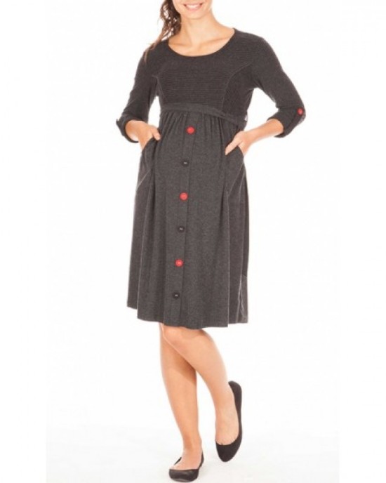 Gyapjú ruha vicces gombokkal