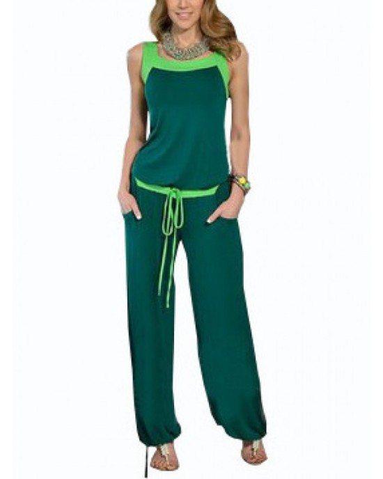 green jumpsuit