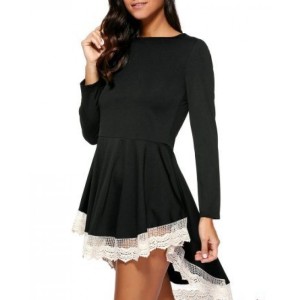 DRESS WITH WHITE LACE