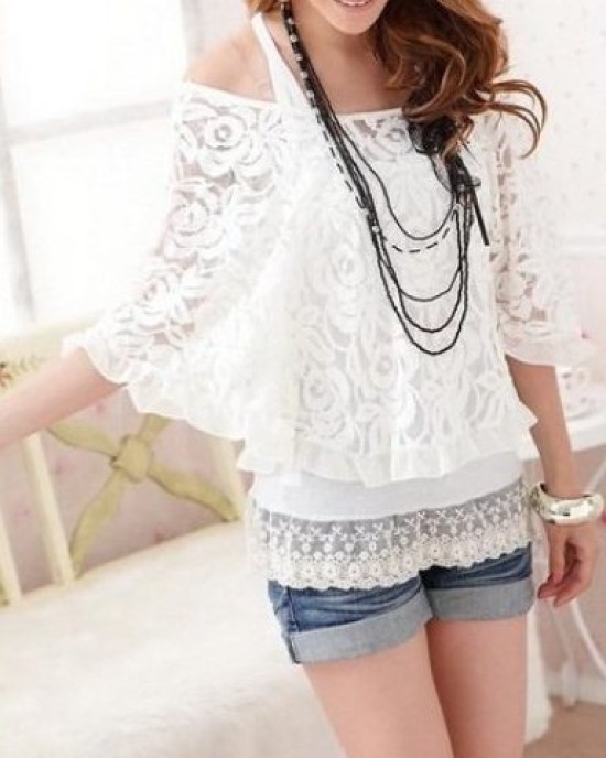 Lace boutique tunic