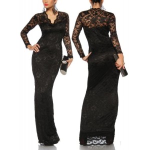 Evening lace dress