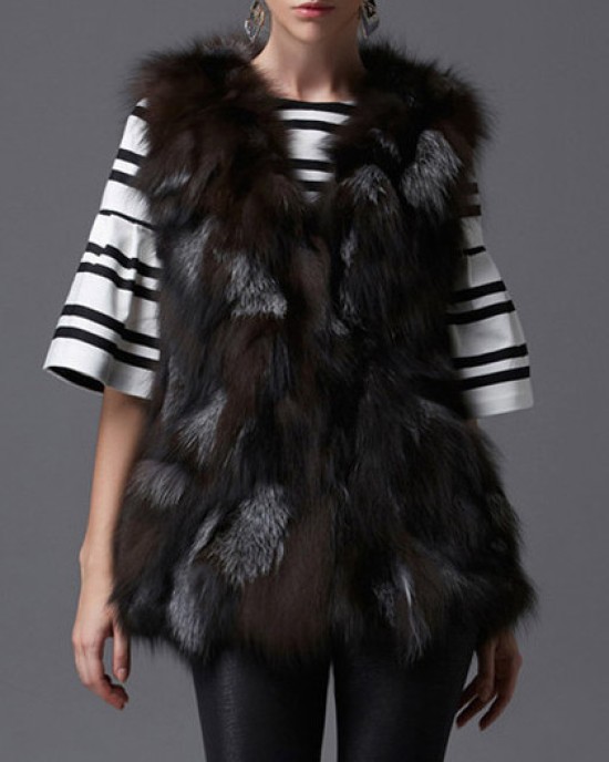Vest - 99% imitation of real fur