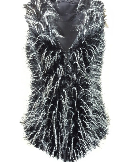Vest with spectacular hair Vest with spectacular hair