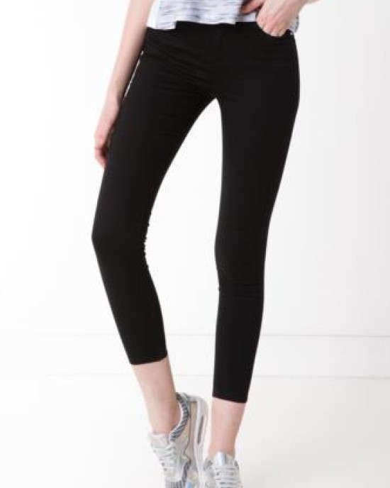 Cotton trousers thick wedge type