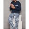 Men's pajamas with a V-neckline