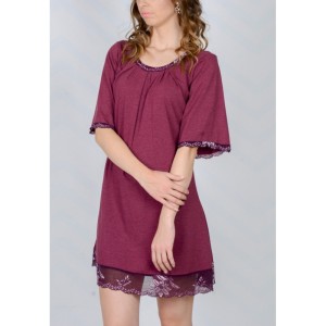 Woolen burgundy tunic