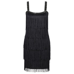 Playful dress with fringe