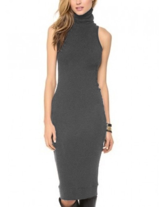 Dress of wool without sleevs