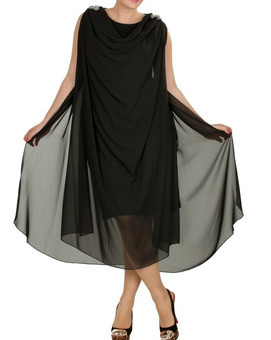 Dress of chiffon in Greek style