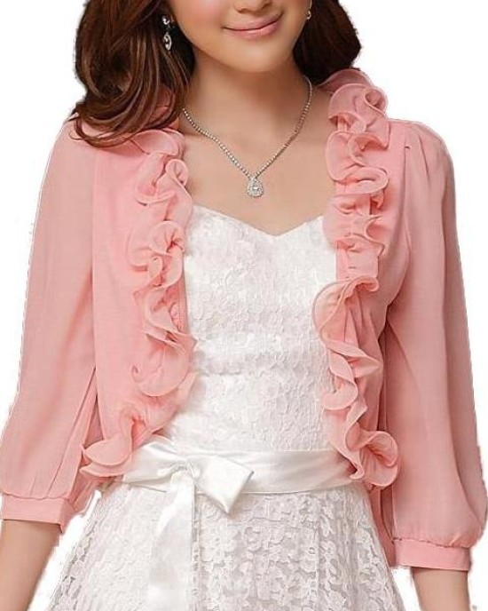 Delicate bolero of tulle