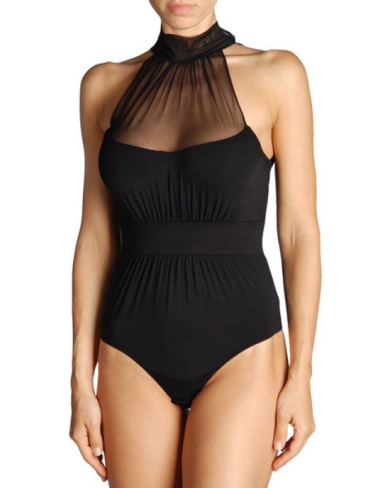 Body with tulle board, sleeveless