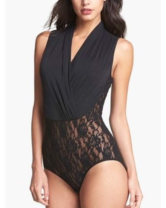 Body lace with microfiber