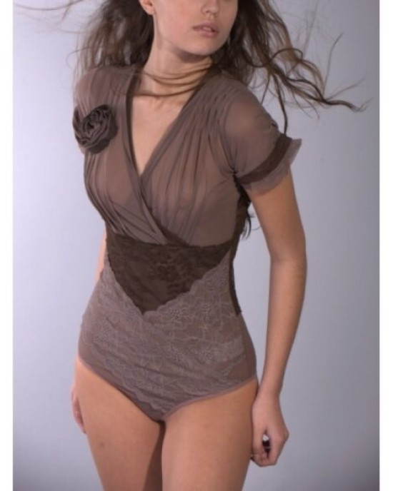 Chiffon and lace bodysuits