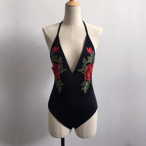 Body with a thin strap and embroidery
