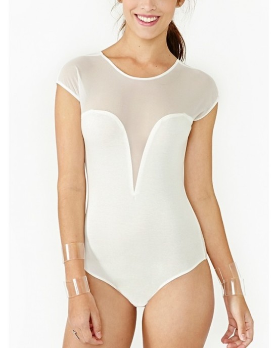 Sleeveless white body