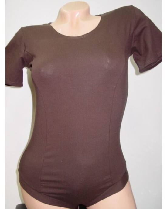 Brown cotton bodysuit