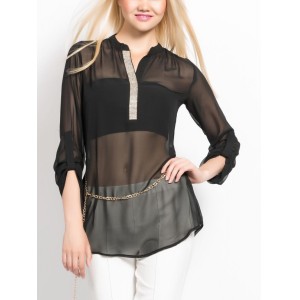 Elegáns blúz sifon tartozék