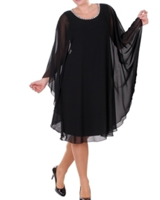 Dress of tulle with accessory