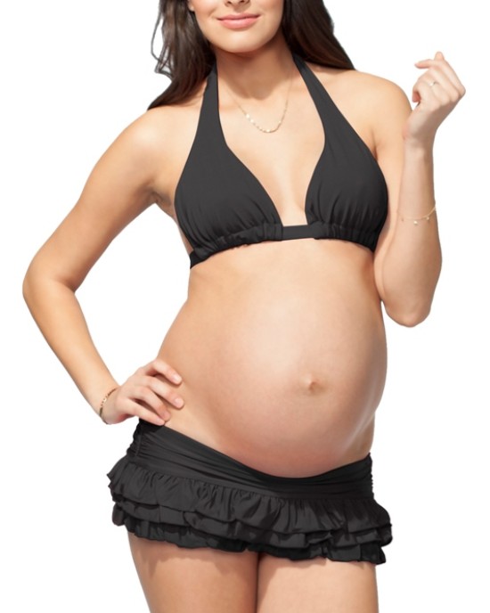 Two-part swimsuit for pregnant women