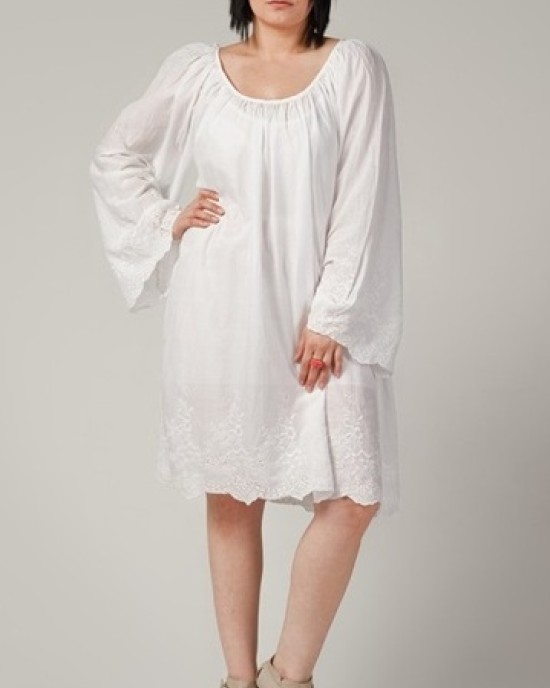 Памучна макси нощница