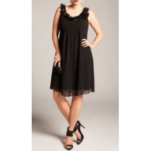 Chiffon ruha díszített tüll